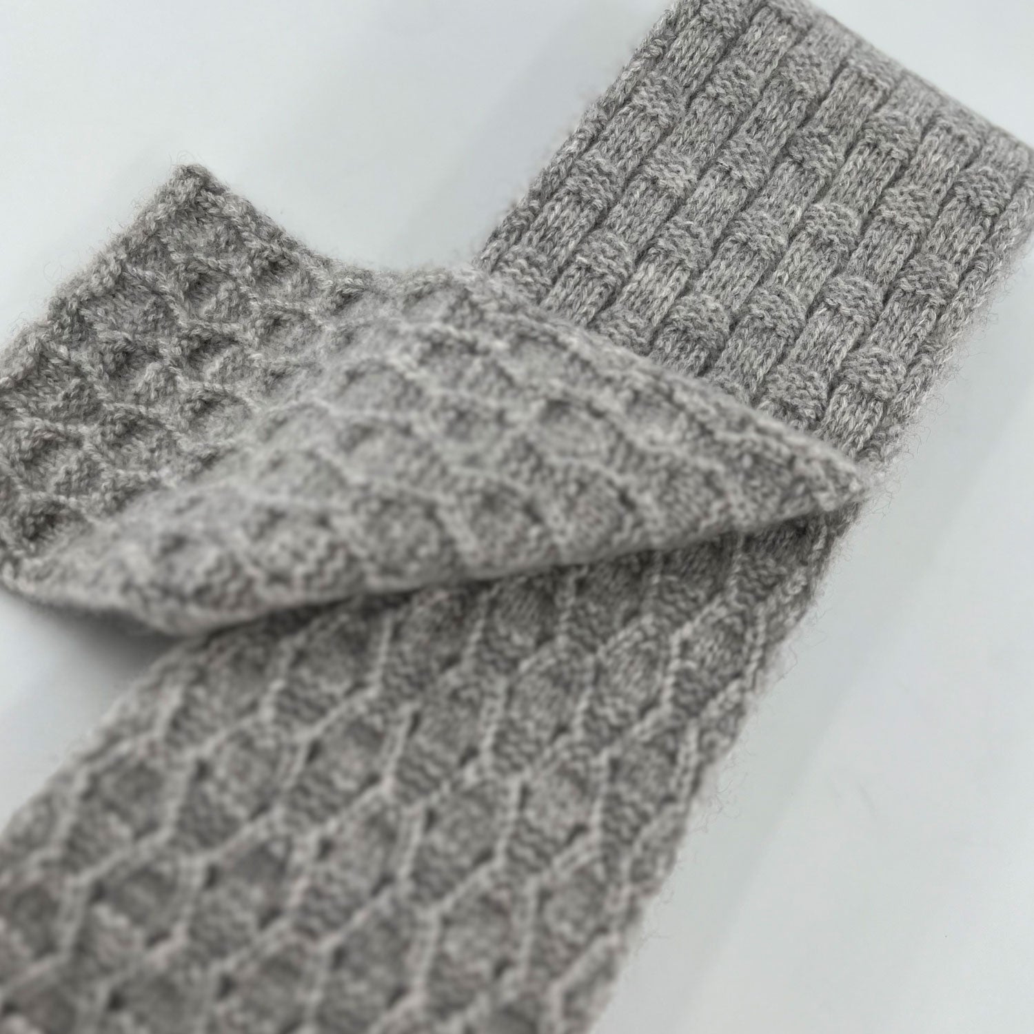 The Roll Cashmere Scarf | Heather Grey
