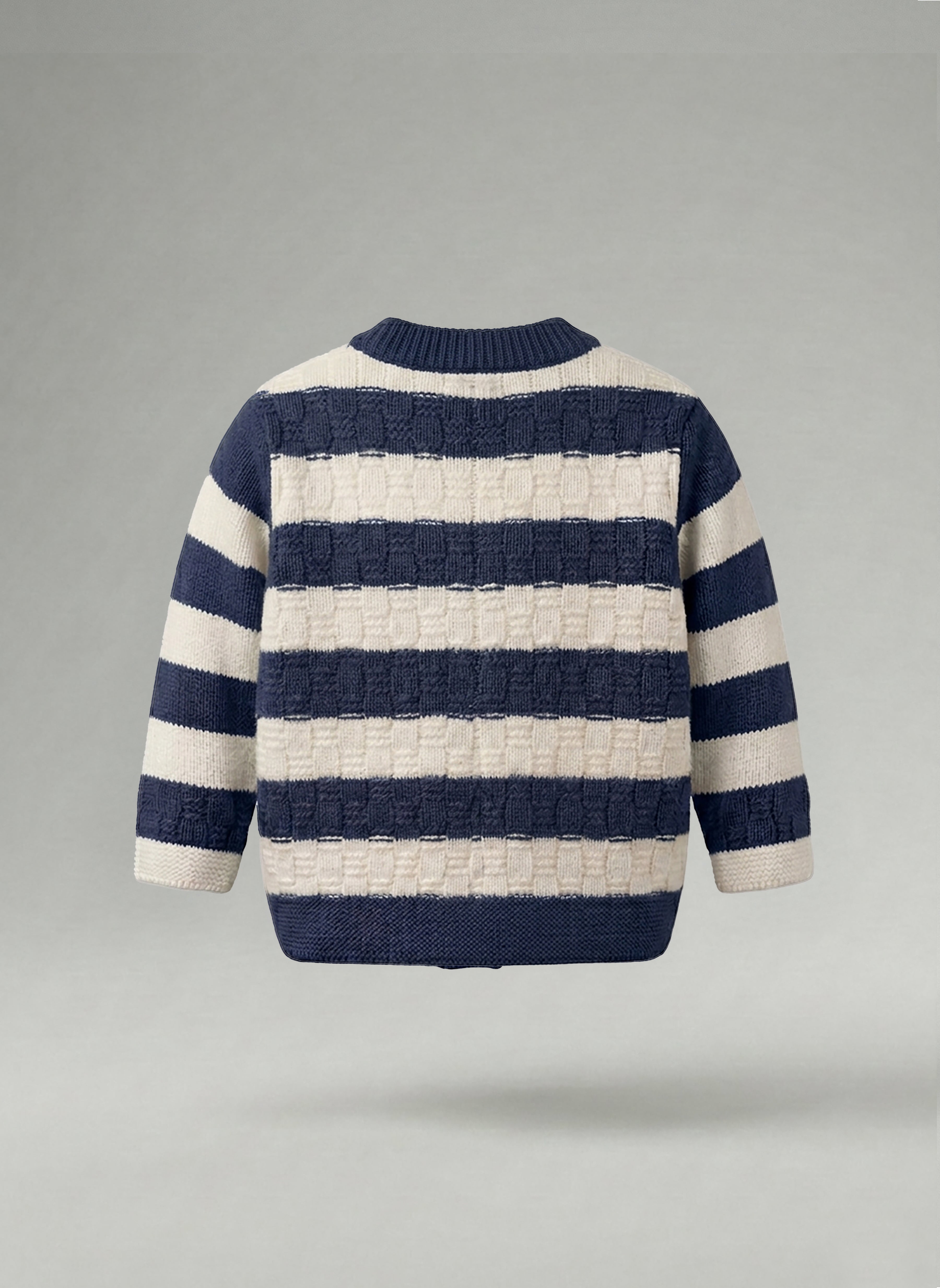 THE ASPEN CASHMERE CARDIGAN | HAMPTON STRIPE