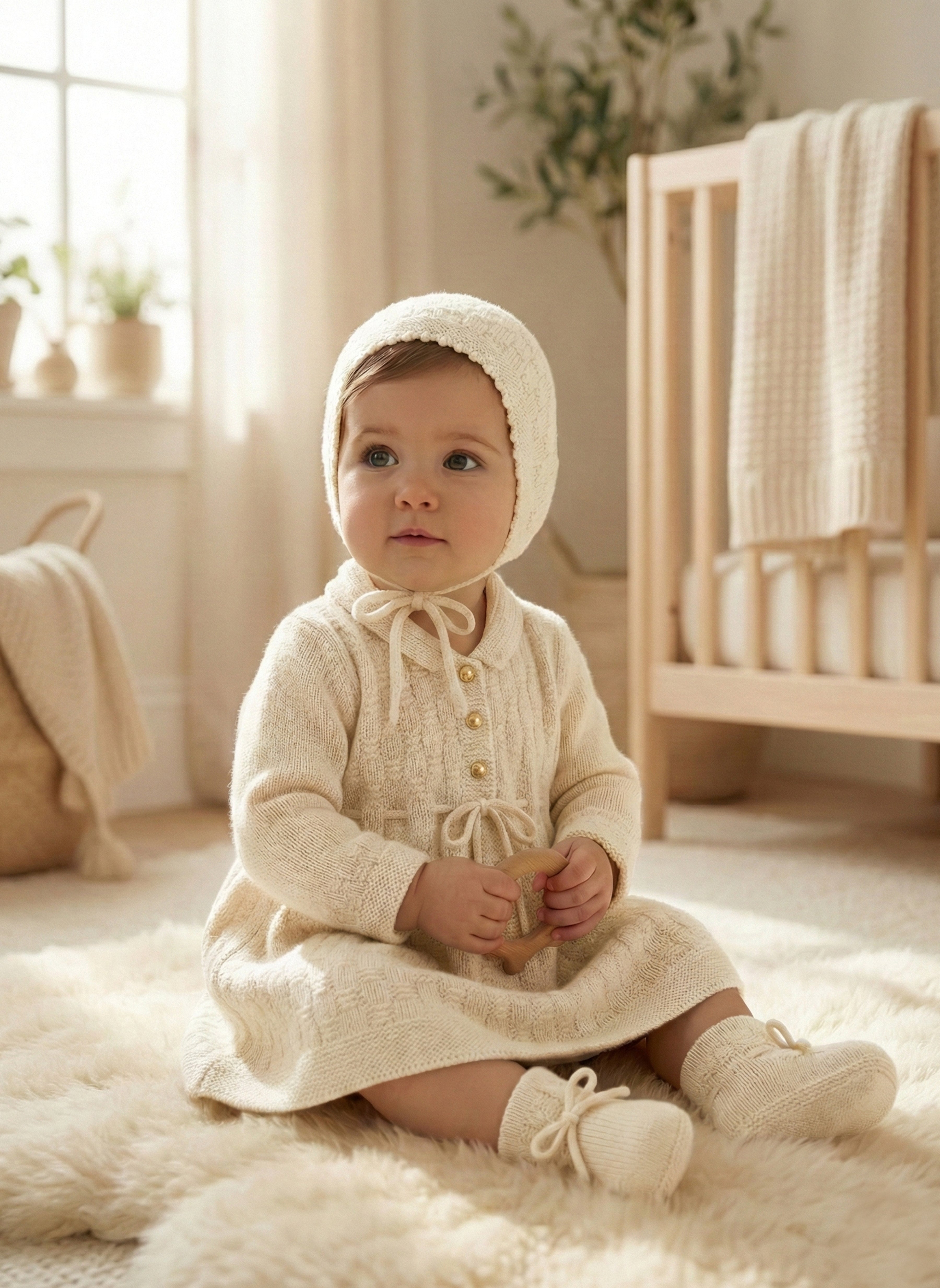 THE ASPEN CASHMERE BONNET | CREAM