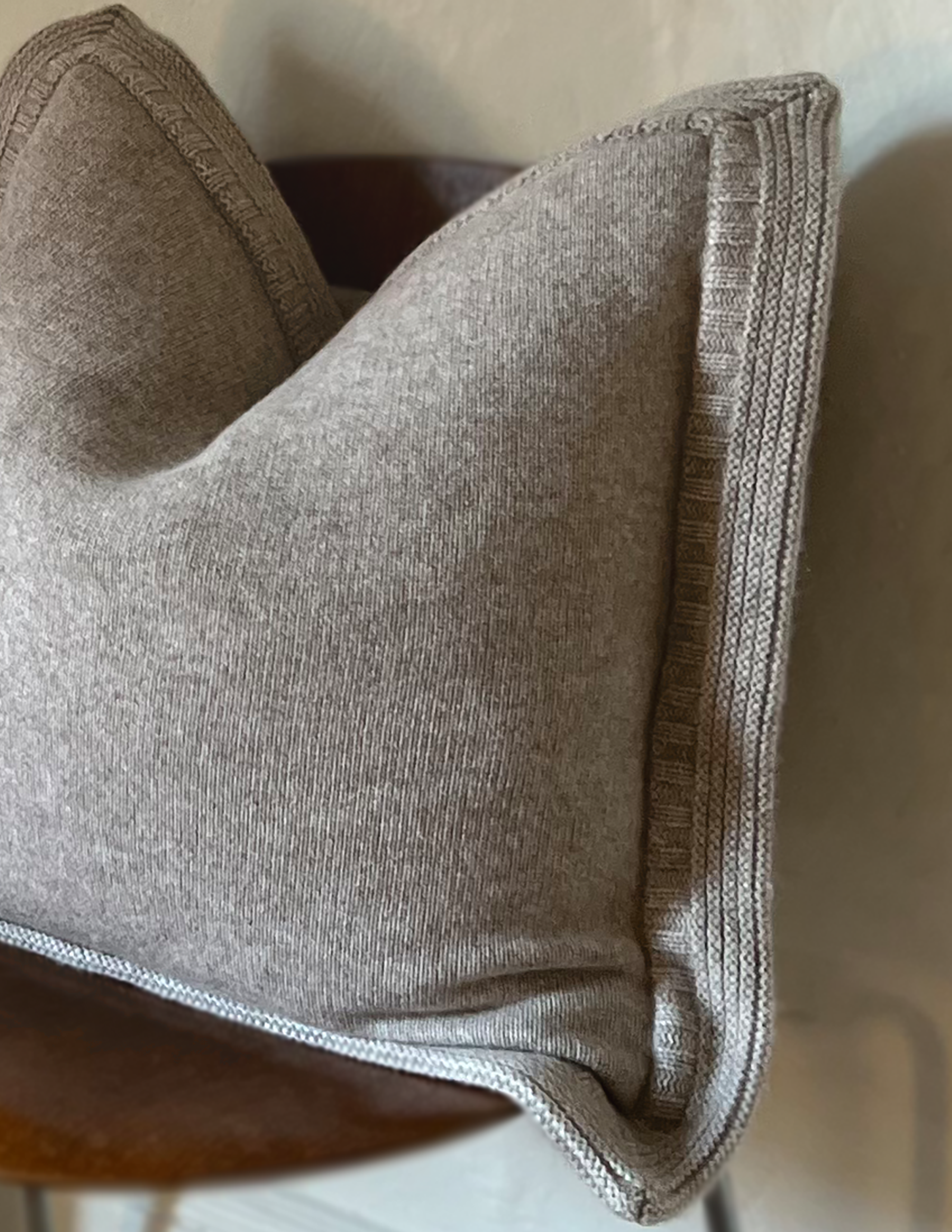 The Aspen Cashmere Pillow | Heather Oatmeal