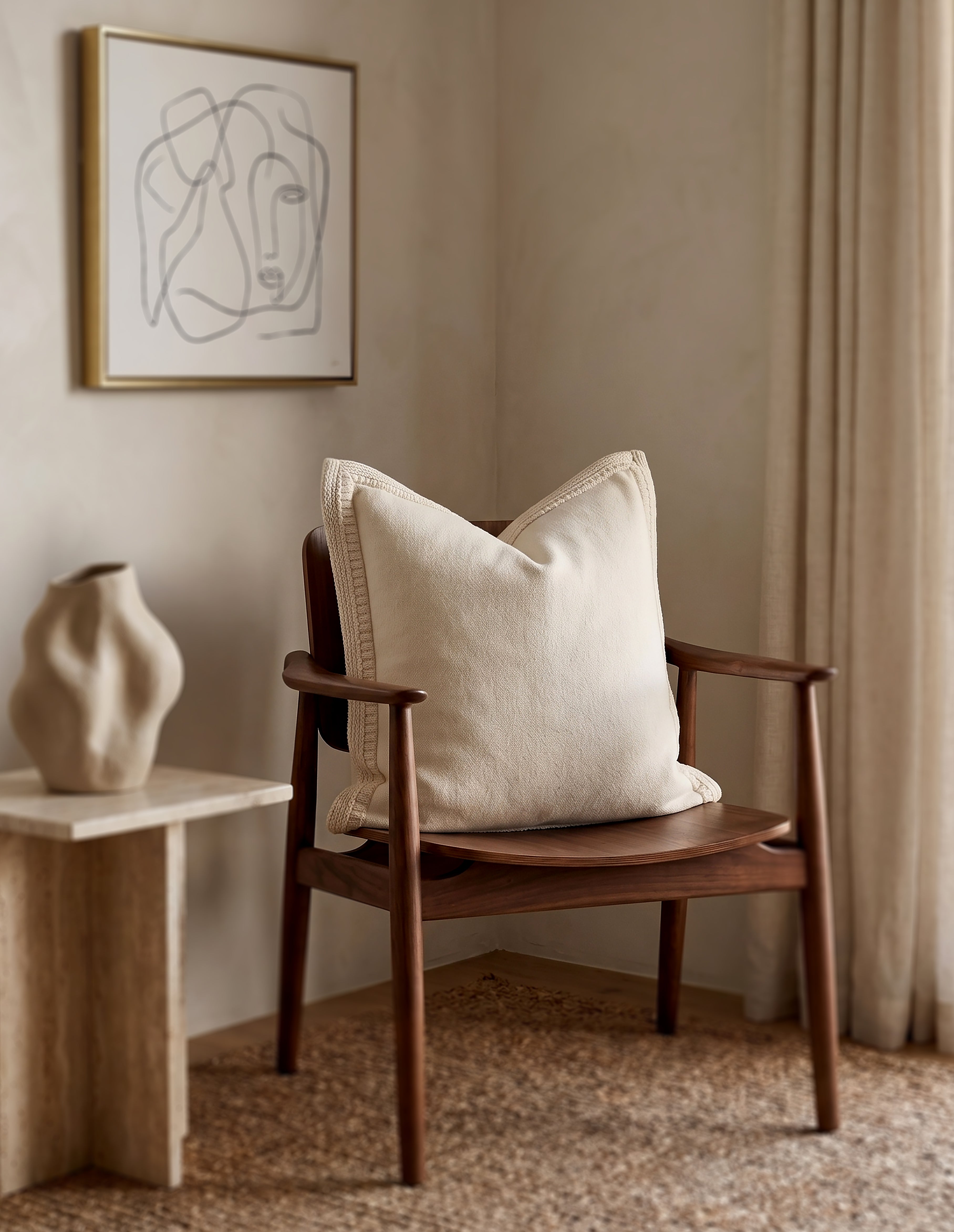 The Aspen Cashmere Pillow | Cream