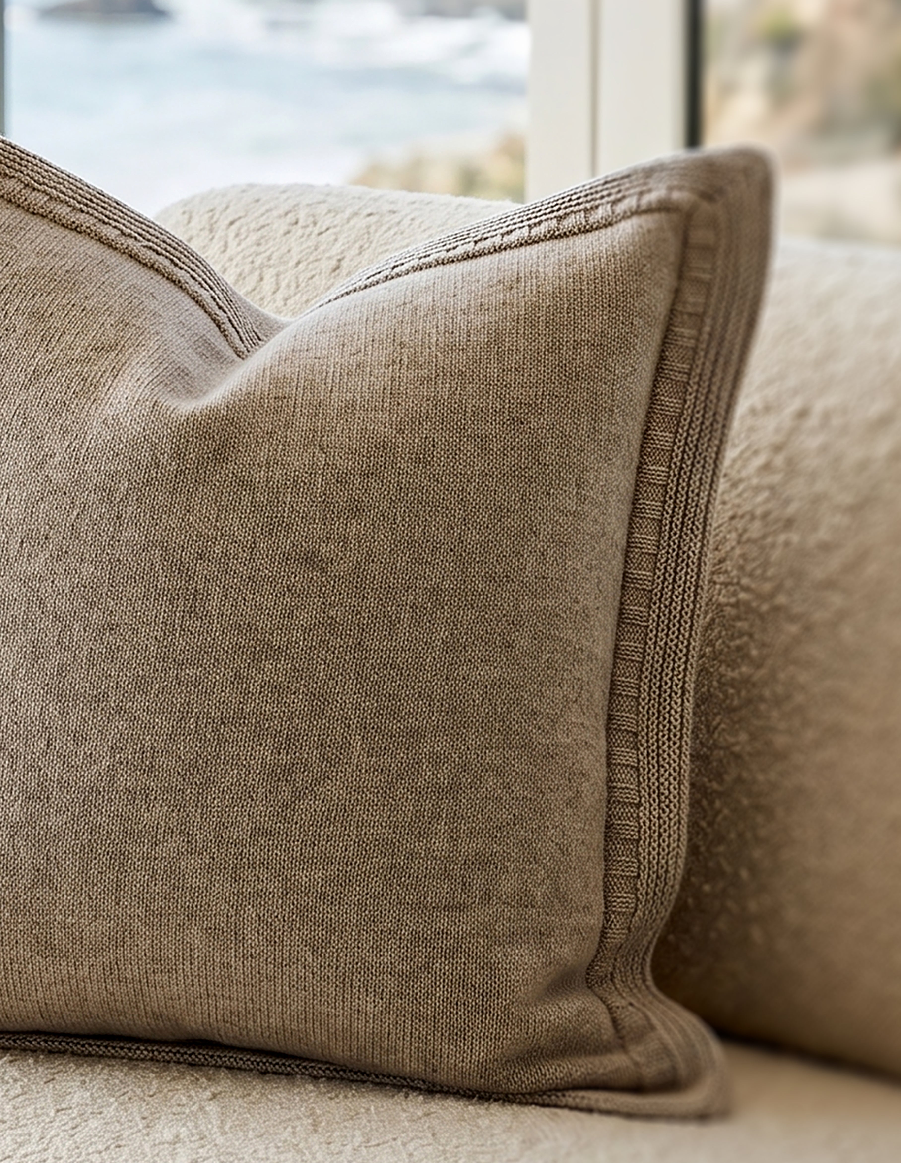 The Aspen Cashmere Pillow | Heather Oatmeal