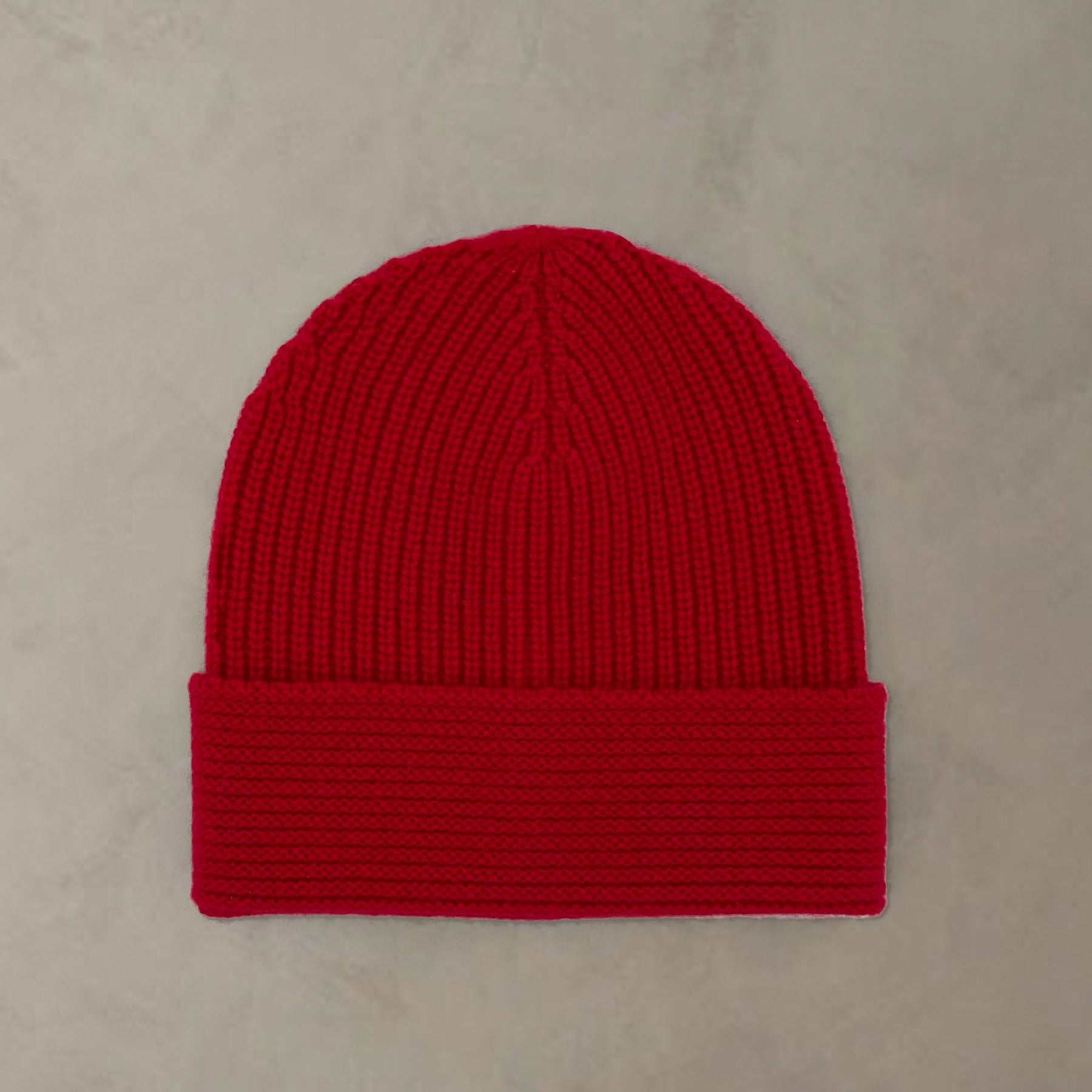 The Cocoon Cashmere Beanie | Tomato Red