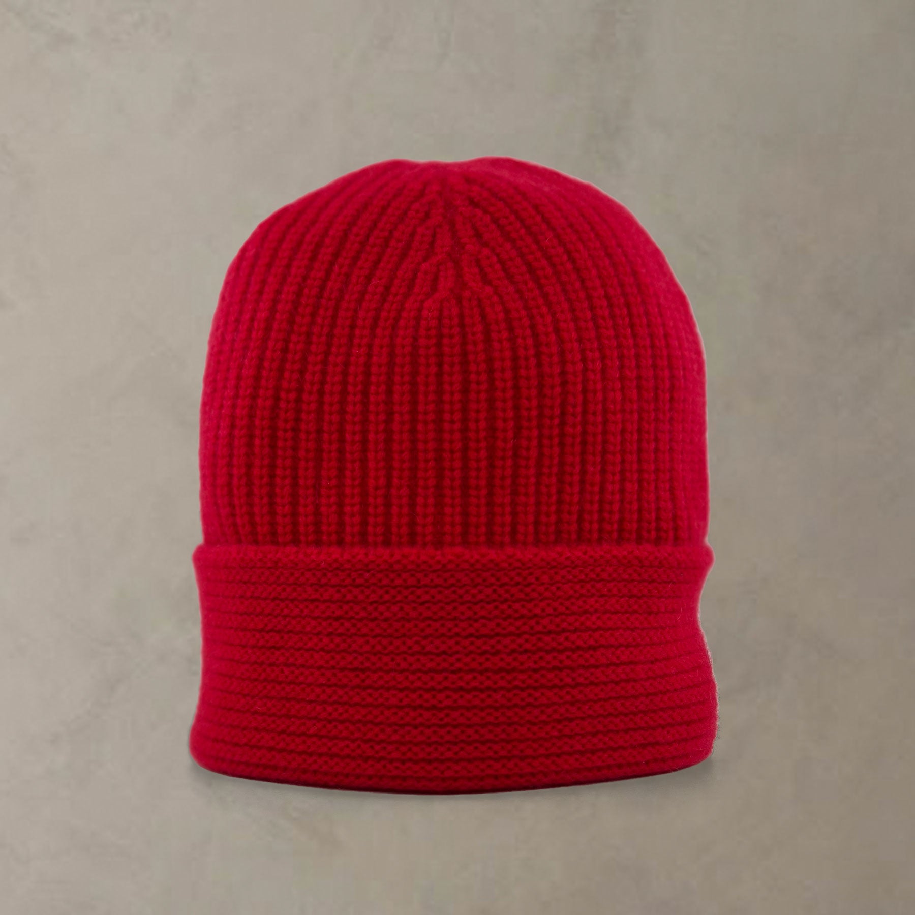 The Cocoon Cashmere Beanie | Tomato Red