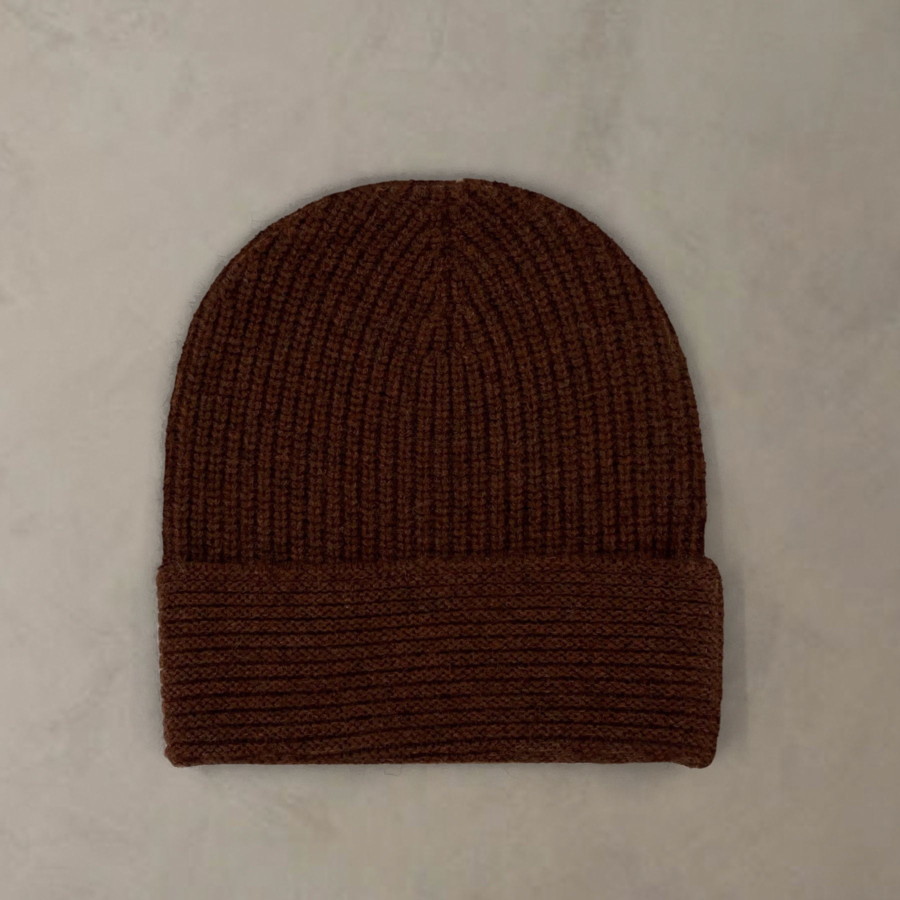 The Cocoon Cashmere Beanie | Heather Cocoa