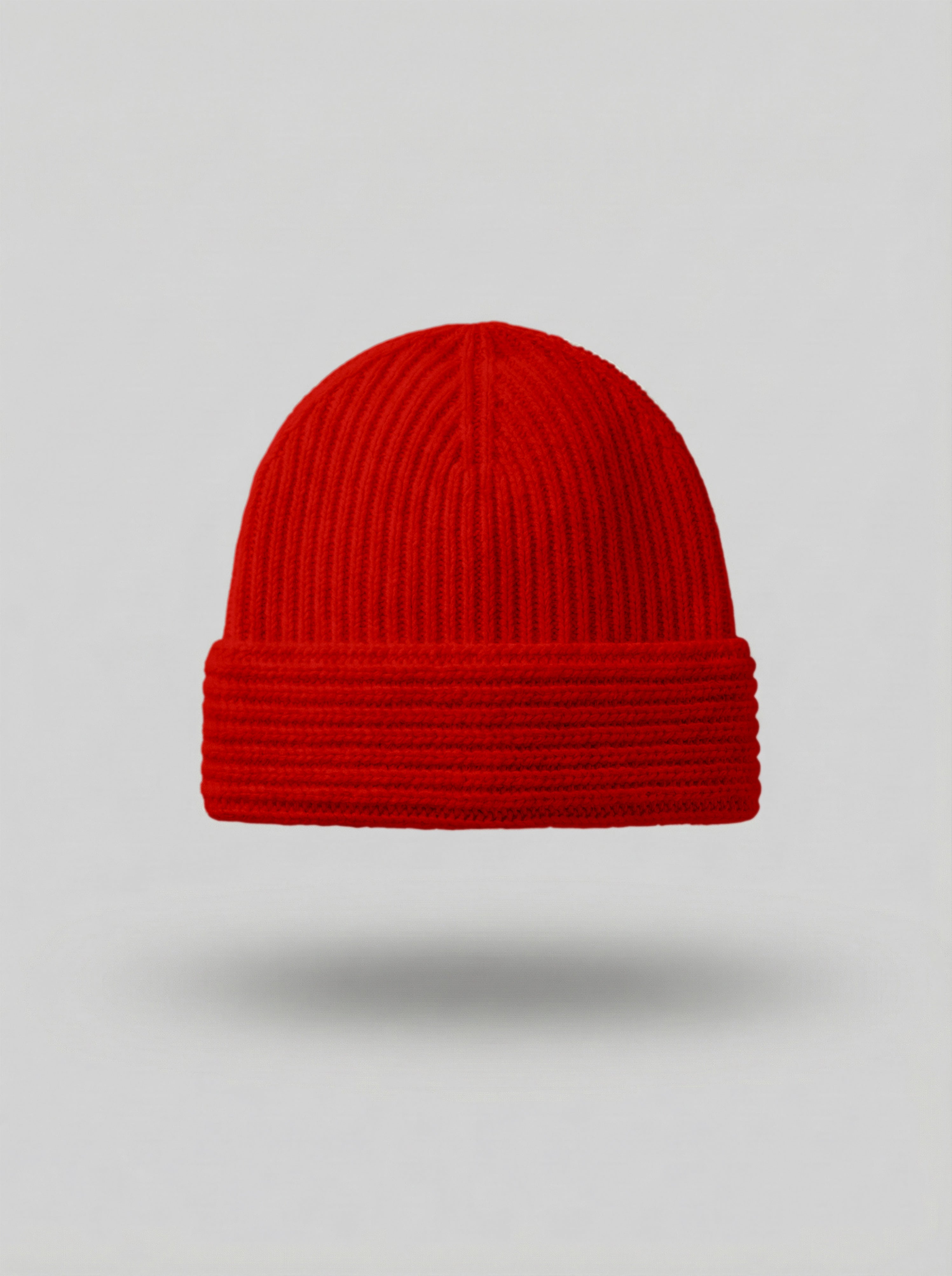 The Cocoon Cashmere Beanie | Tomato Red