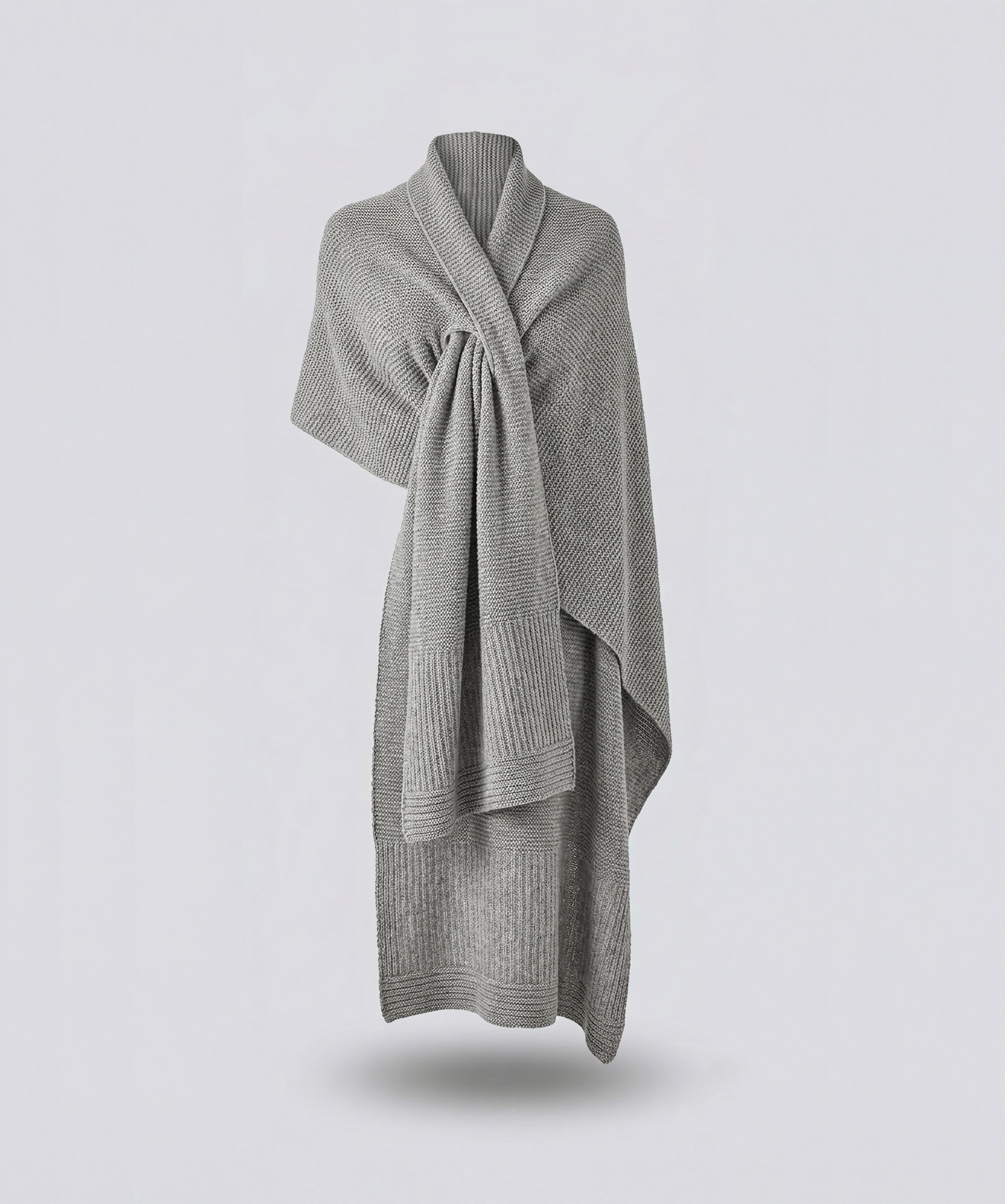 The Cocoon Cashmere Scarf | Heather Grey