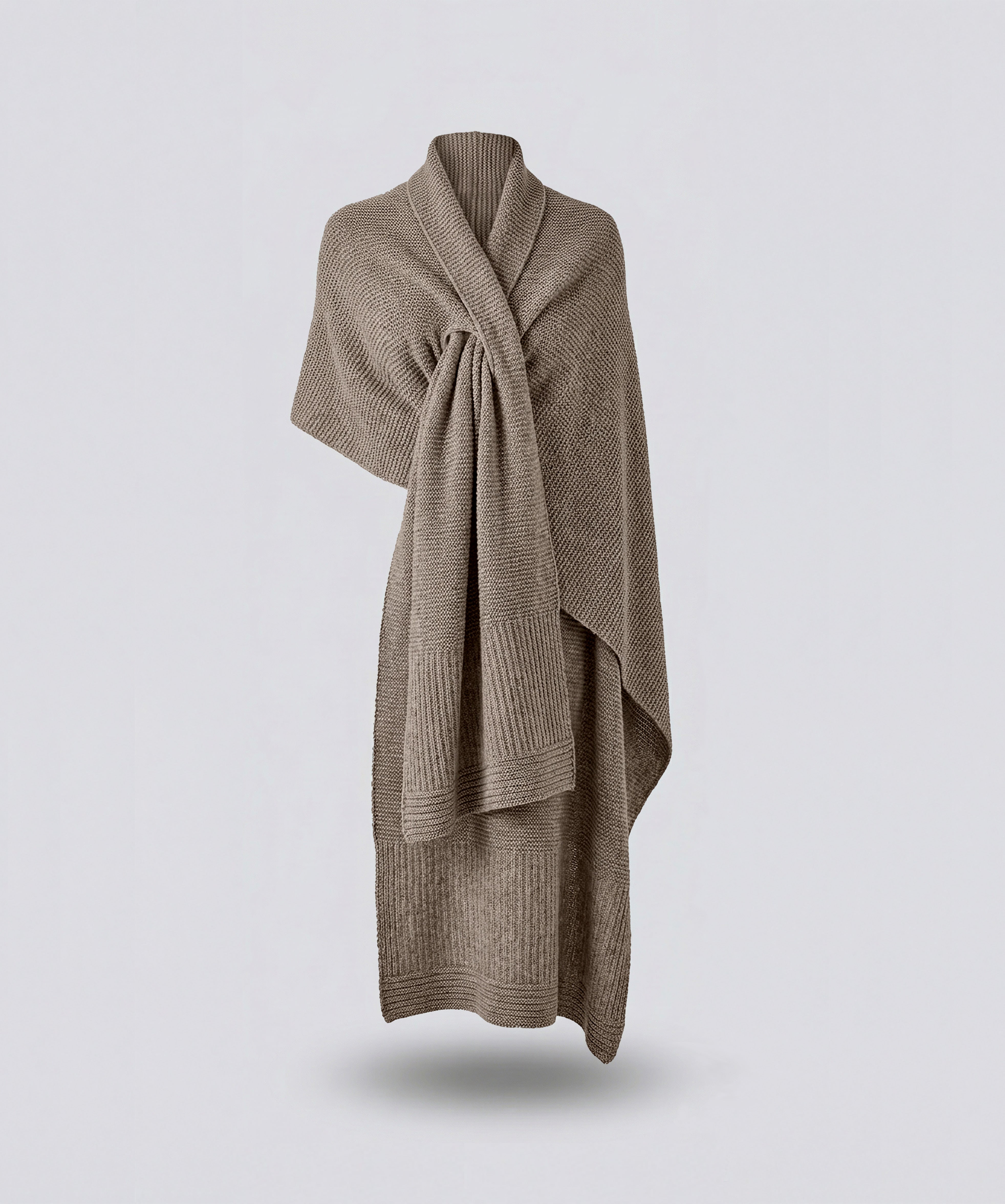 The Cocoon Cashmere Scarf | Heather Oatmeal