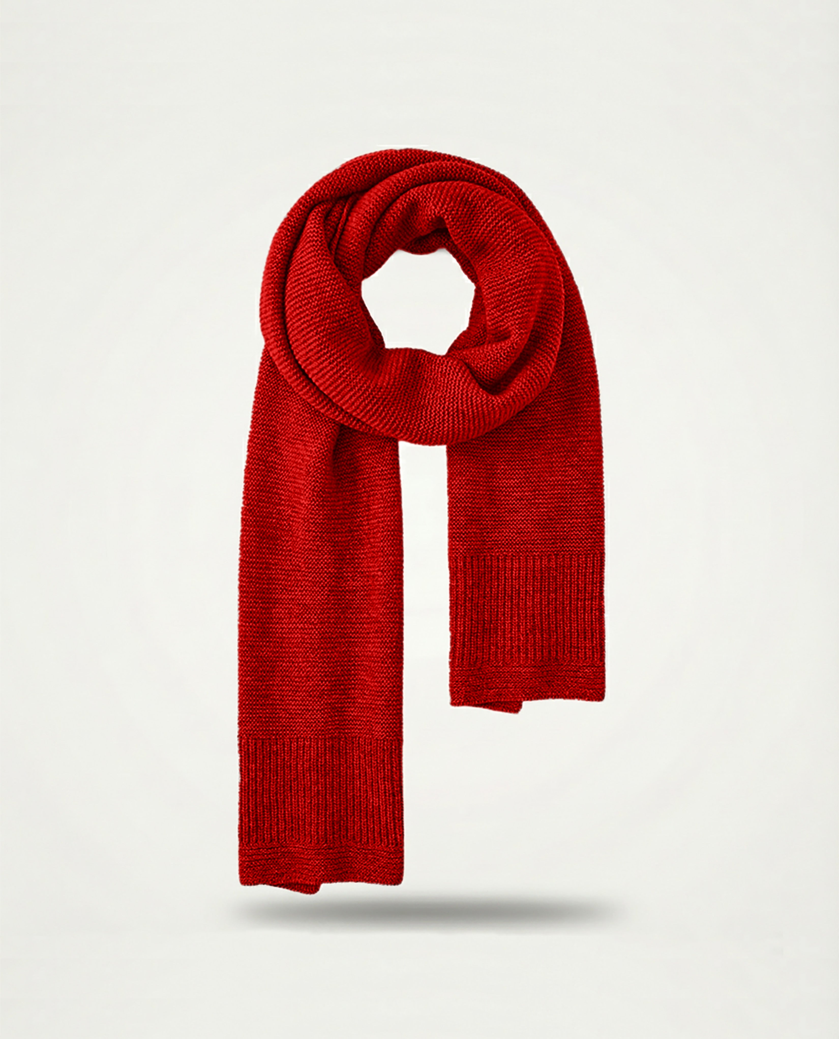 The Cocoon Cashmere Scarf | Tomato Red