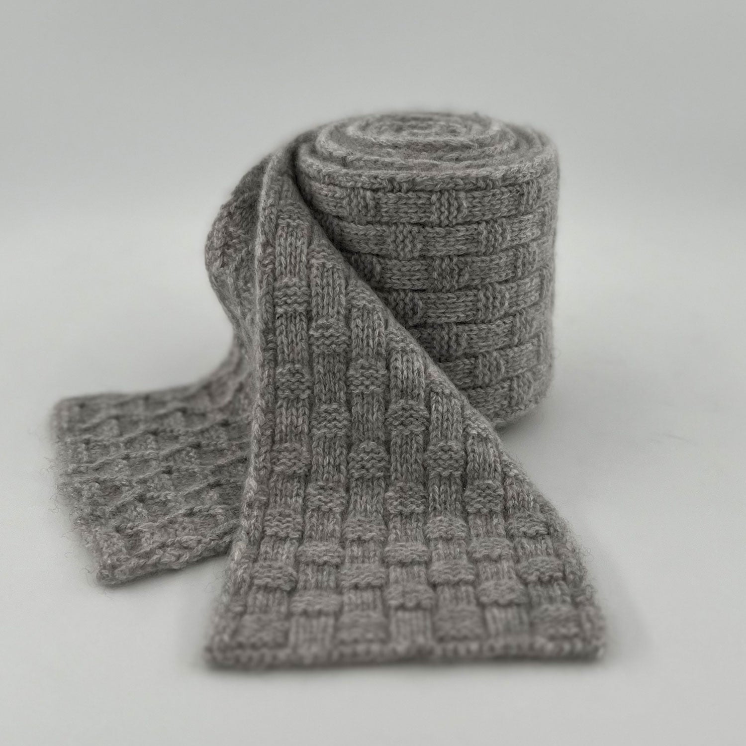The Roll Cashmere Scarf | Heather Grey