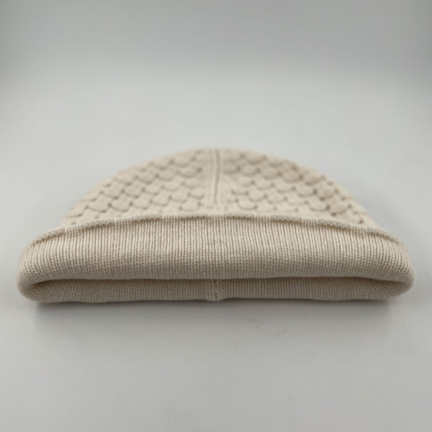 The Roll Cashmere Beanie | Cream