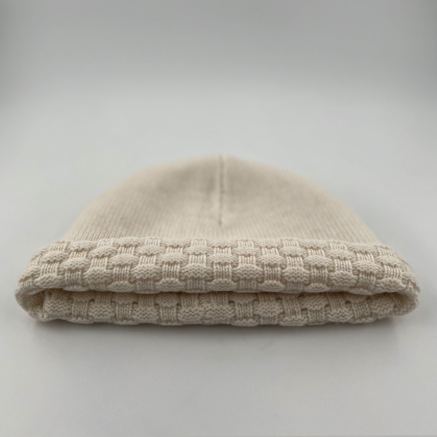 The Roll Cashmere Beanie | Cream