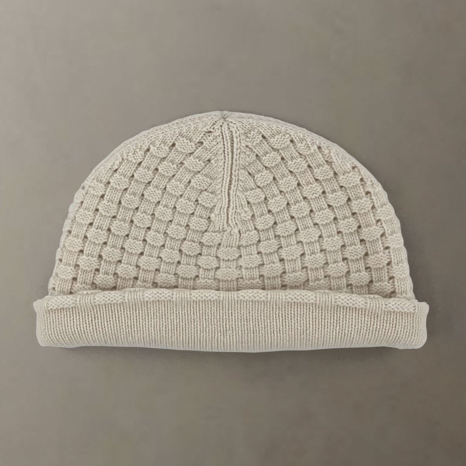 The Roll Cashmere Beanie | Cream