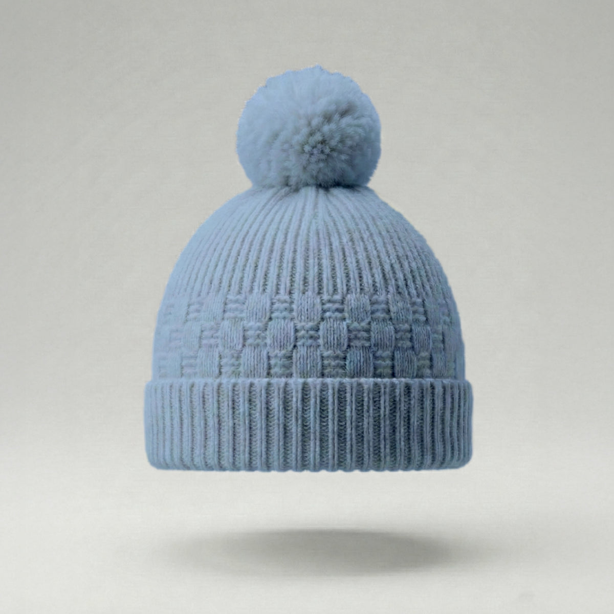 THE ASPEN CASHMERE BEANIE | SKY BLUE display picture 2