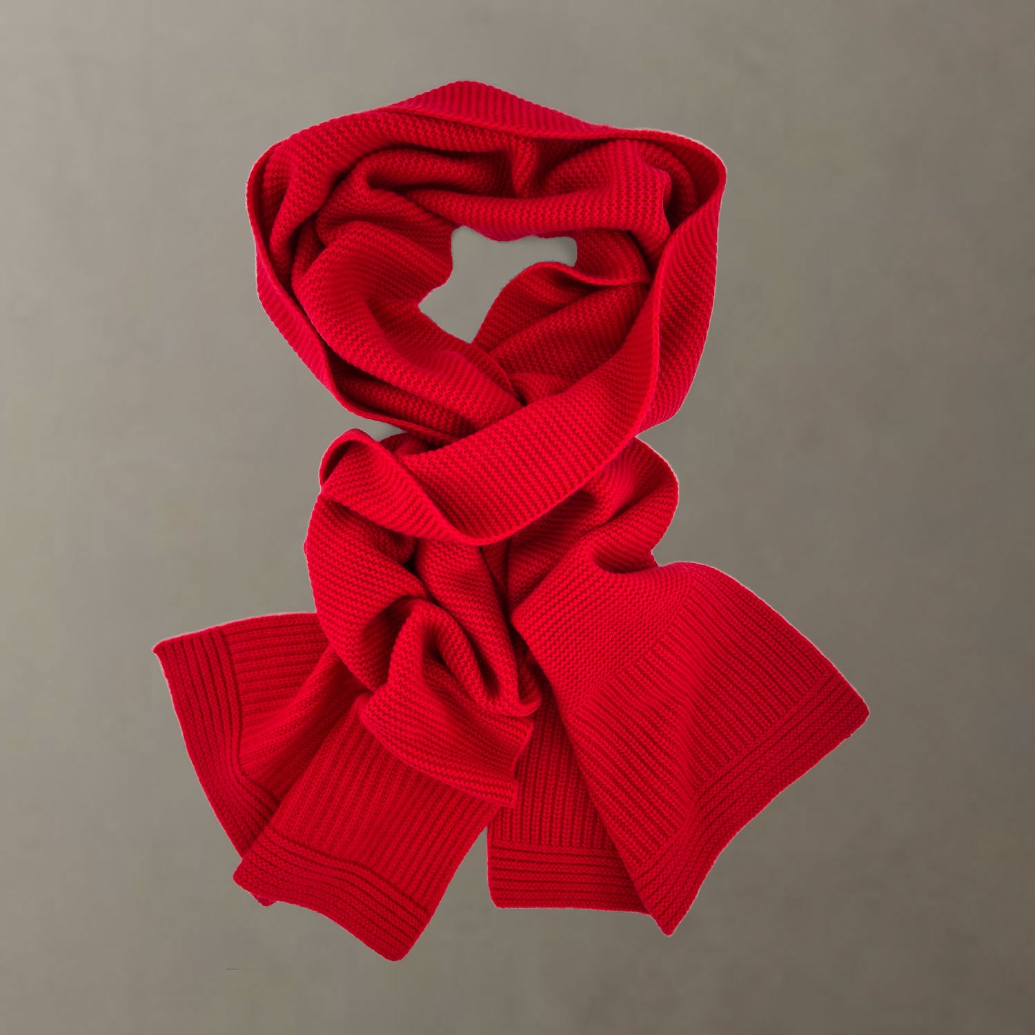 The Cocoon Cashmere Scarf | Tomato Red