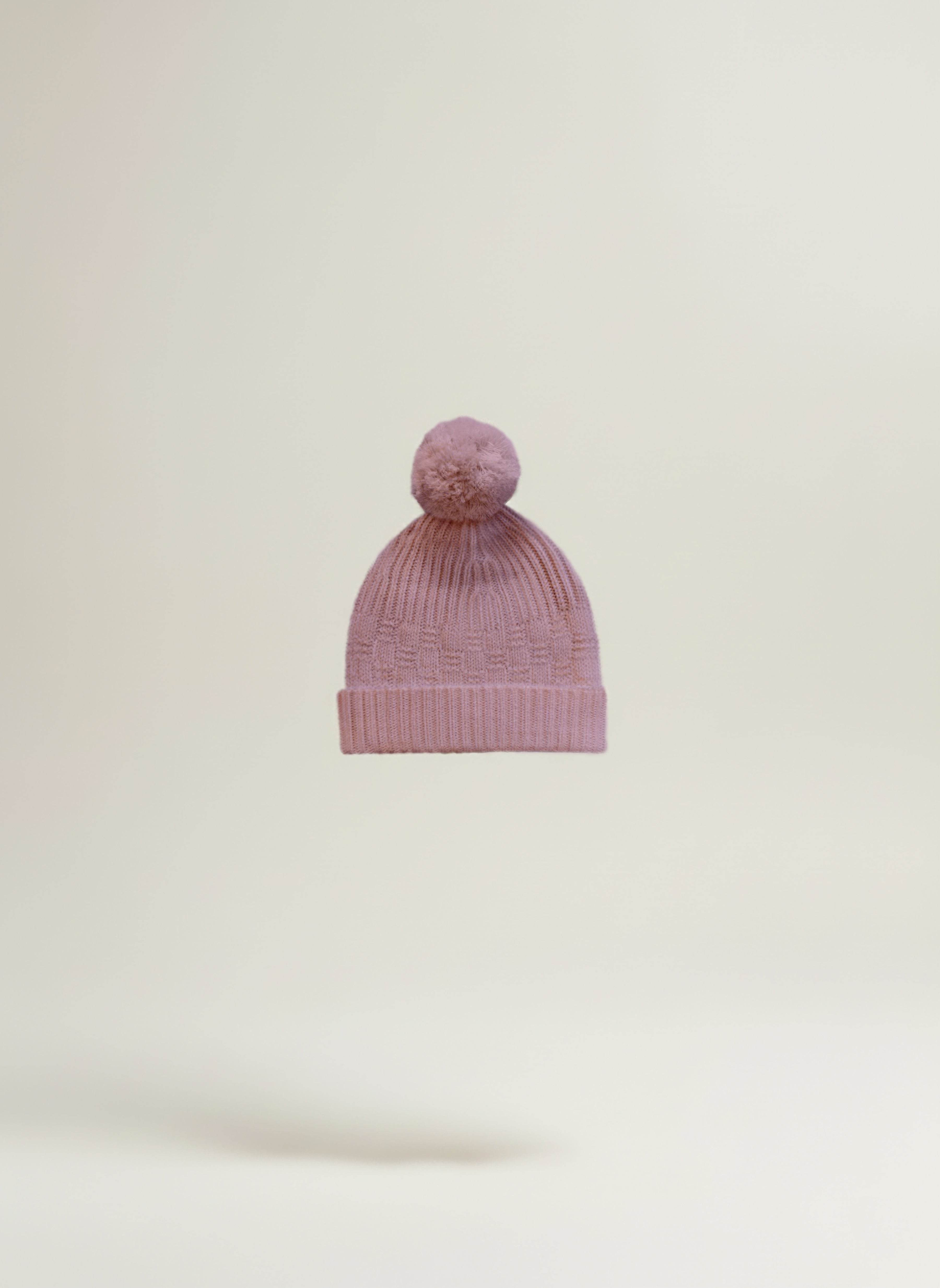 THE ASPEN CASHMERE BABY BEANIE | ROSE