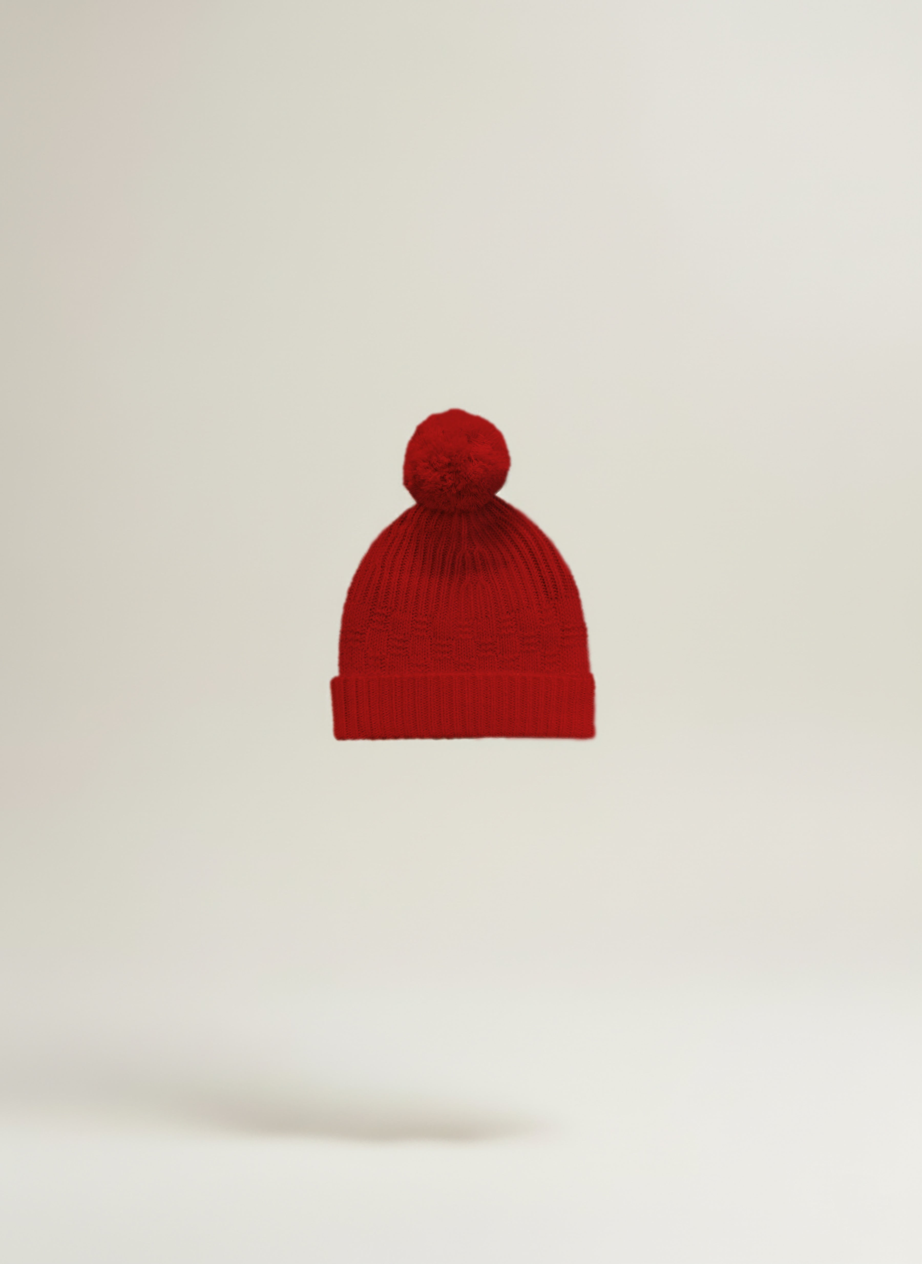 THE ASPEN CASHMERE BABY BEANIE | SCARLET RED