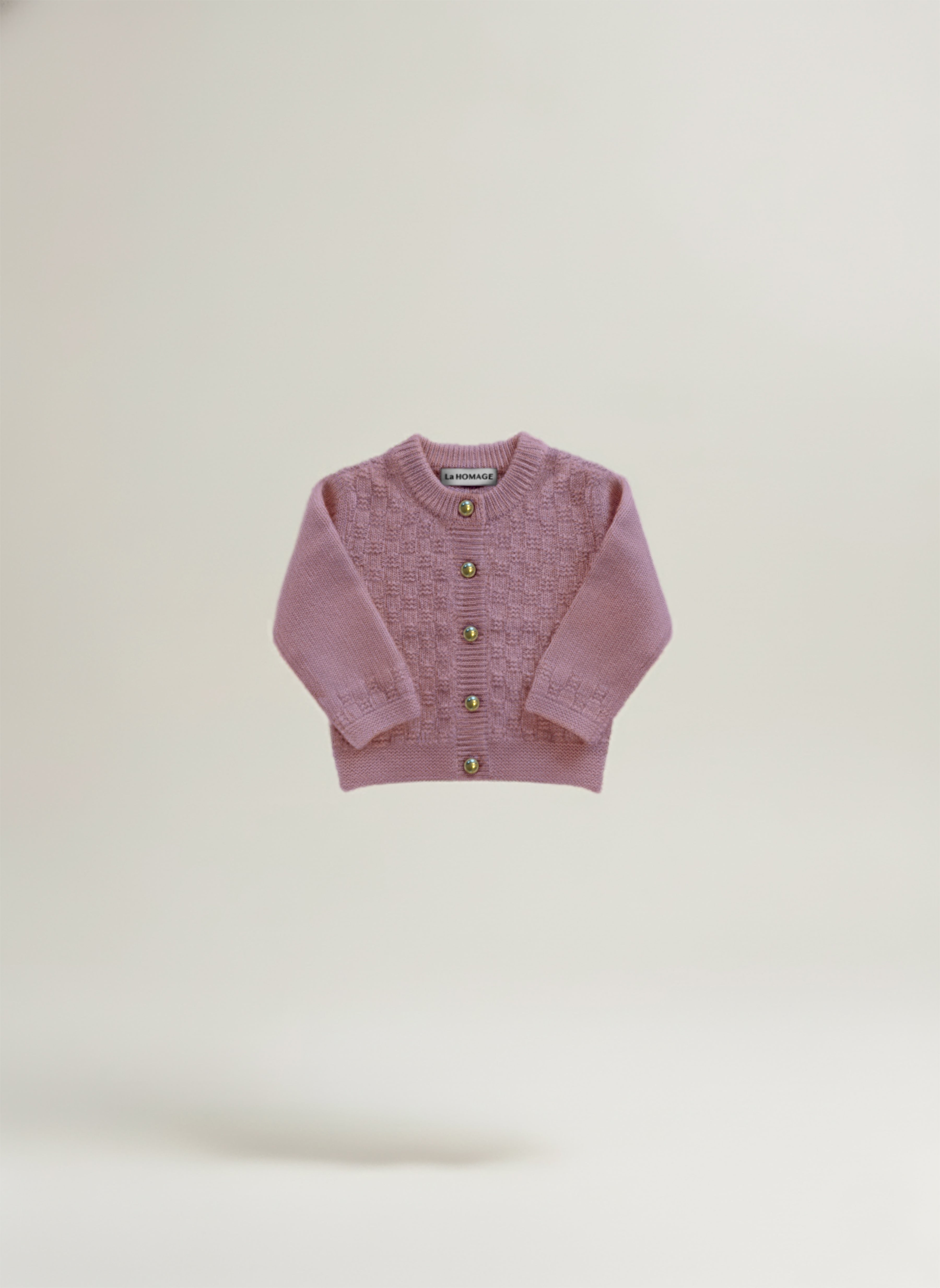 THE ASPEN CASHMERE BABY CARDIGAN | ROSE