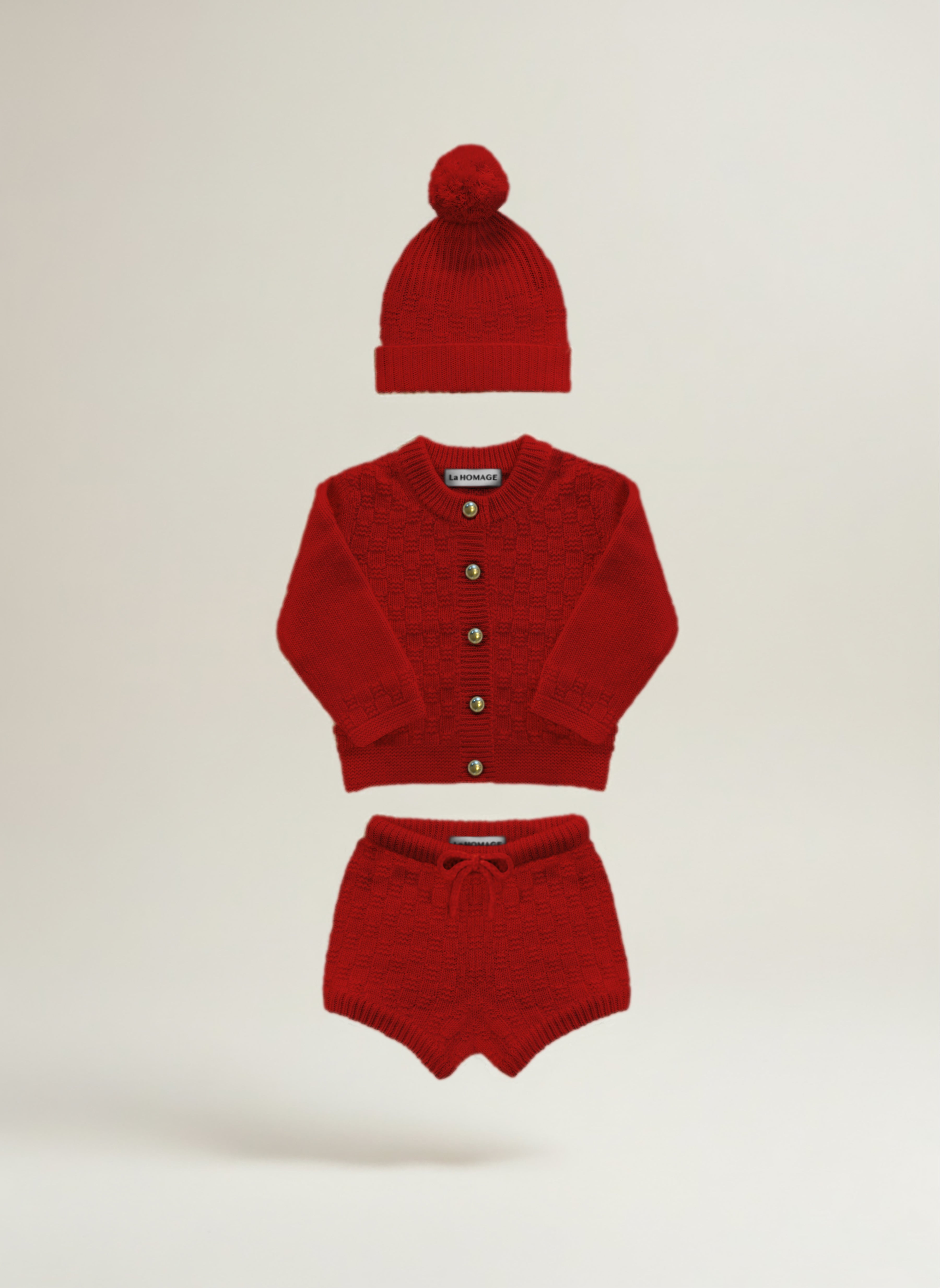THE ASPEN CASHMERE BABY GIFT SET | SCARLET RED