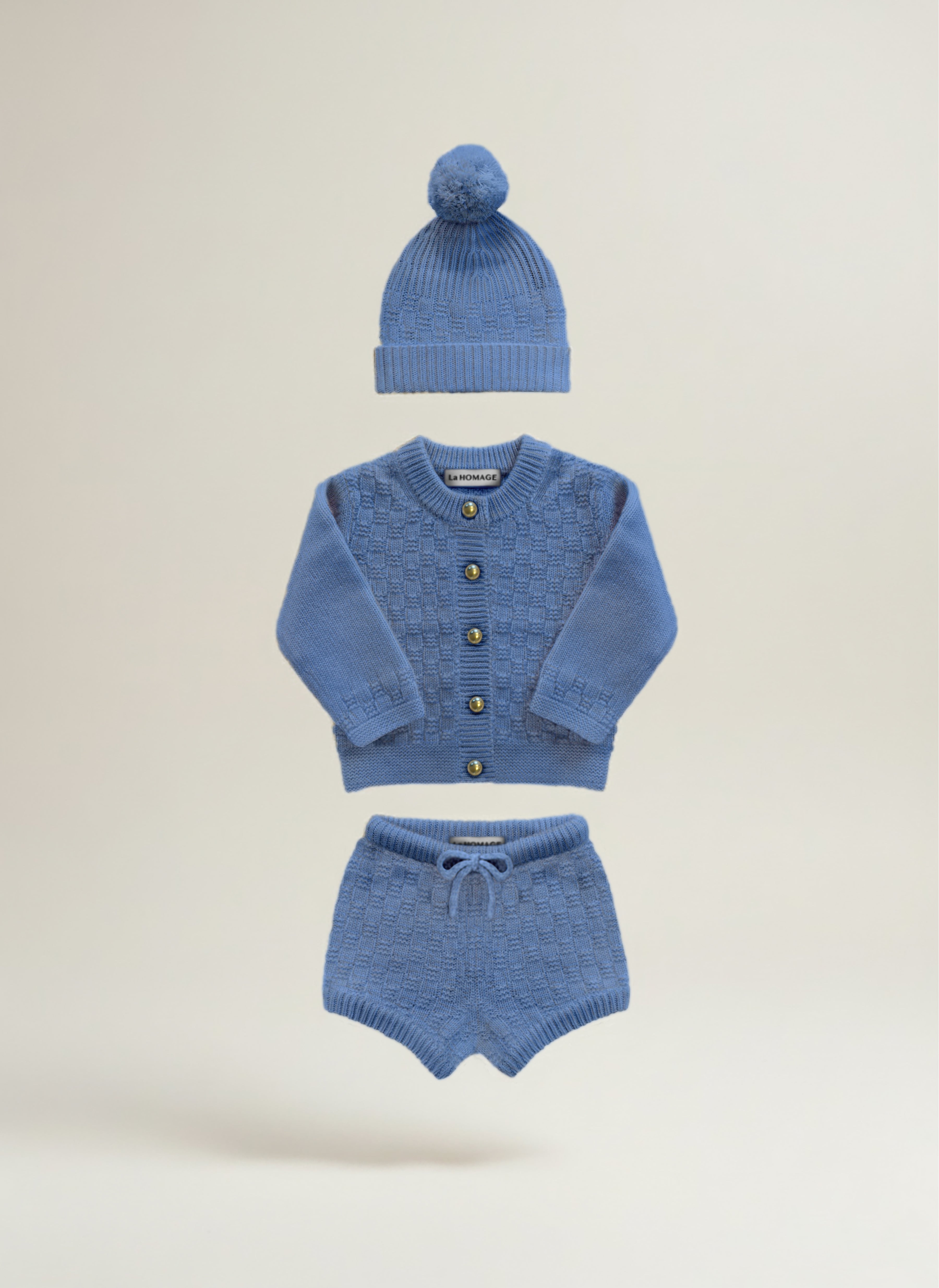 THE ASPEN CASHMERE BABY GIFT SET | SKY BLUE
